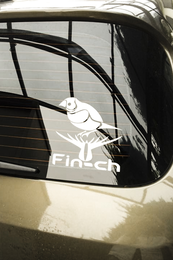 Finch 型抜きステッカー フルカラーステッカー「冒険用品」