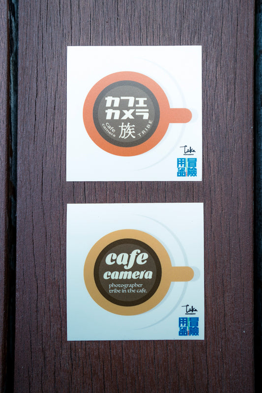 [カフェカメラ族]  ステッカー2019 ES