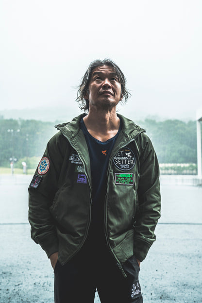 [MA-1 x Hoody]  Ma-1H フライトジャケット