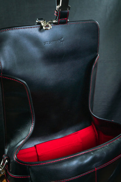 【中古・掘り出しモノ】どうぐかばんPM　Britain Black × Londoner Red