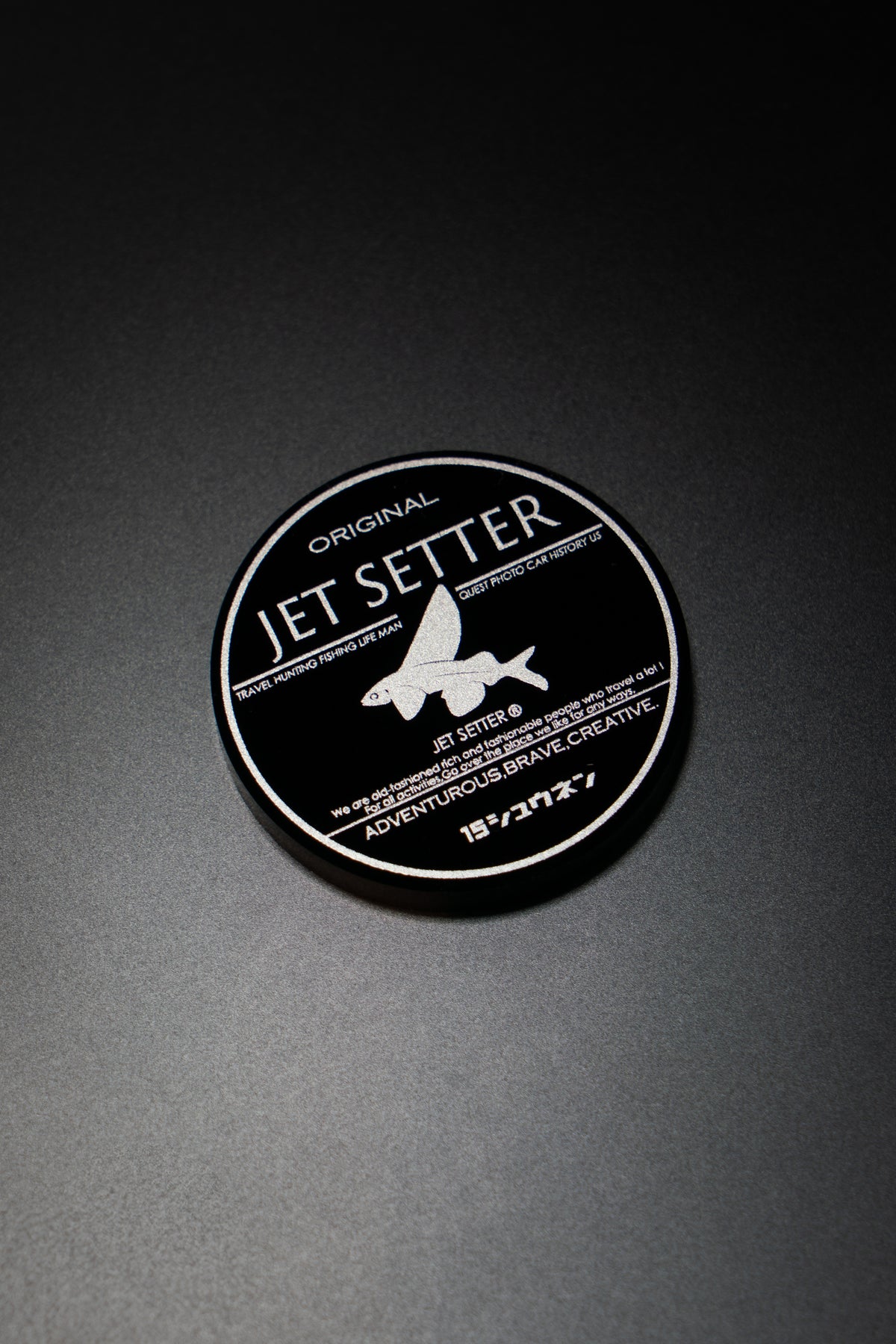 [JetSetter] 15周年記念ゴルフマーカー [ブラック×シルバー]
