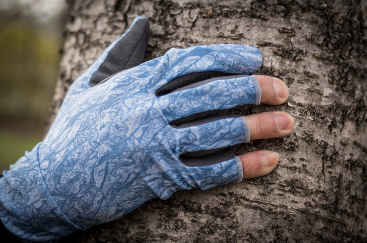 Globe-Gloves Type S  モールレッド・ノースブルー