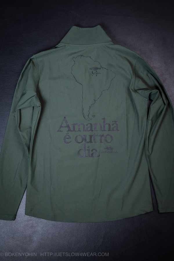 冒険用品　アルタミラ　Amanhã é outro dia. 長袖ウェア L 世界を旅するシャツ。「冒険用品」